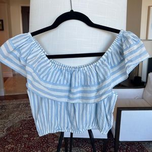 NWT J. Crew nautical striped crop top